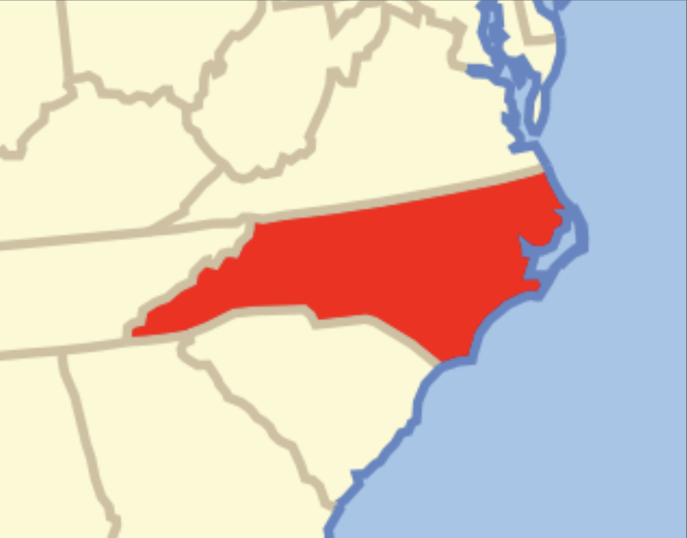 <p>North Carolina</p>