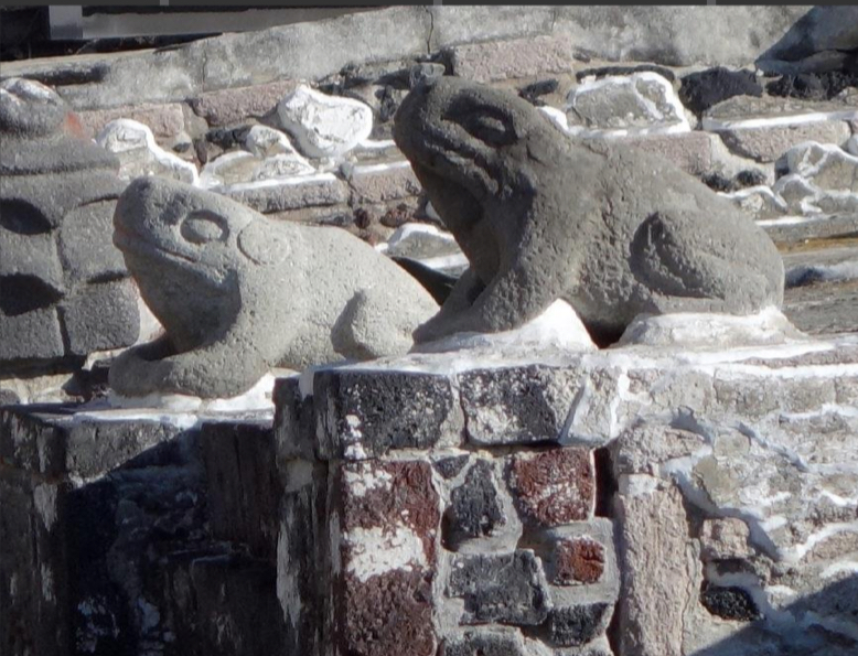 <p>Aztec, Alter of Frogs at Temple to Tlaloc, Templo Mayor, Tenochtitlan</p>