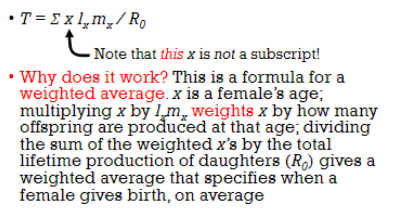 <p>T = Σ x lx m x / R0</p>