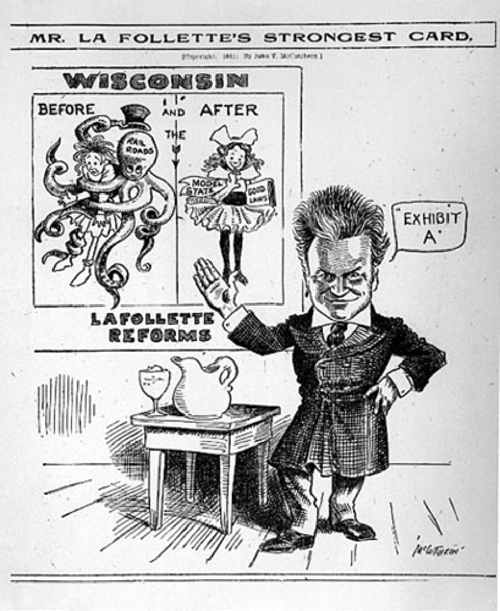 <p>1855-1925. Progressive Wisconsin Senator and Governor. Staunch supporter of the Progressive movement, and vocal opponent of railroad trusts, bossism, WWI, and League of Nations.</p>