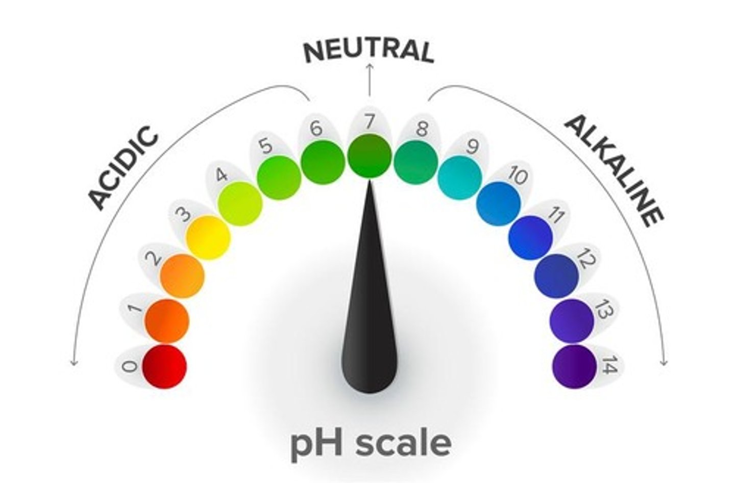 <p>Low concentration of H+ ions is 'basic'; high concentration of H+ ions is 'acidic'.</p>