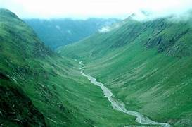<p>a u-shaped valley</p>
