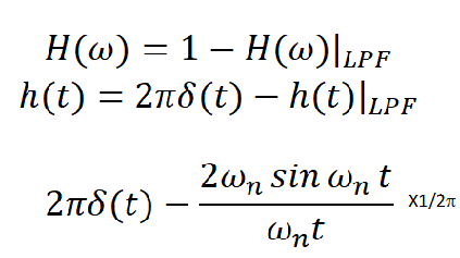 <p>2 <em>* </em>pi * delta durac function(t)</p>