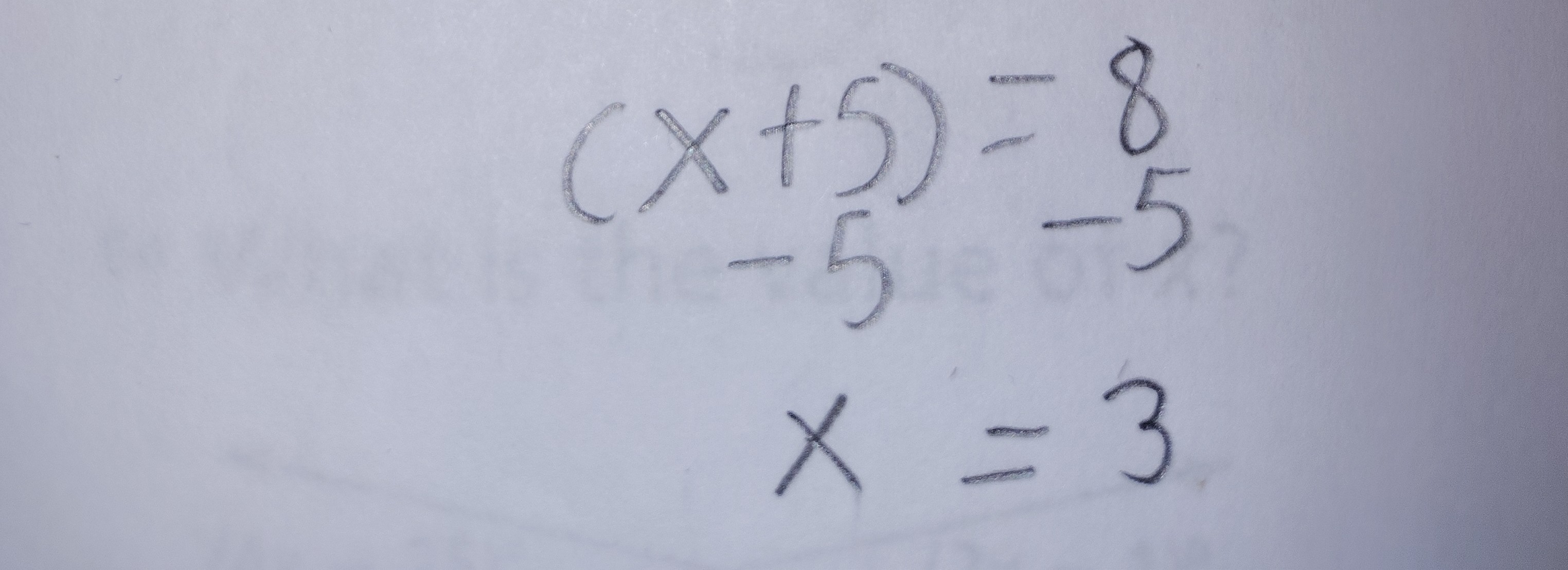 <p>X=3</p>