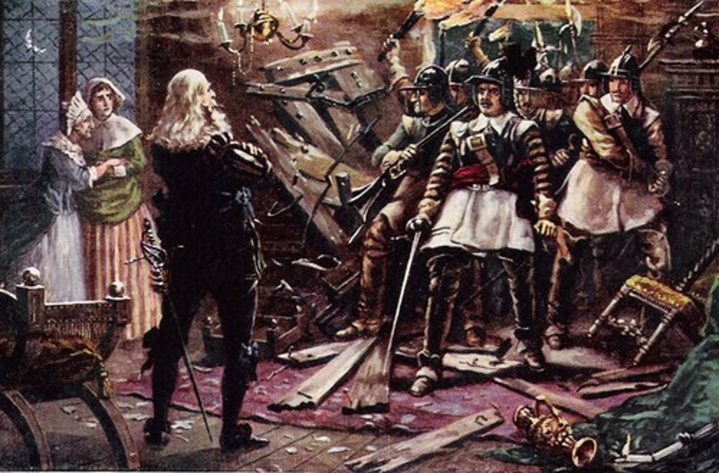 <p>(1642-1651) was a conflict between Royalists and Parliamentarians over governance, resulting in the execution of King Charles I.</p>