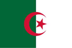 <p>al-Jumhūriyah al-Jazāʾiriyah ad-Dīmuqrāṭiyah ash‑Shaʿbiyah (People's Democratic Republic of Algeria)</p><p>(from the city of Algiers, which in turn derives from the Arabic al-Jazāʾir (الجزائر, 'the islands'), referring to four small islands off its coast)</p>