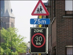 Wanneer geldt een elektronisch zonebord