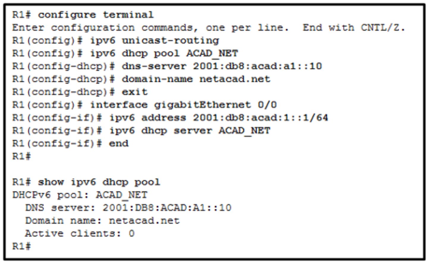 <p>The router is configured for SLAAC operation.</p>