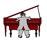 early jazz piano style LH "strides"
