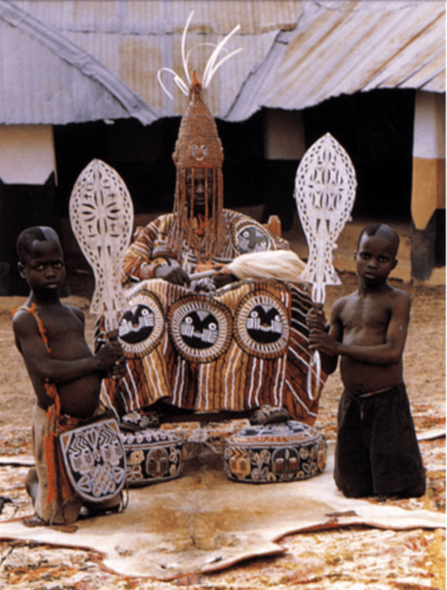 <p>Photo of a Yoruba oba, Nigeria, 20th c</p>