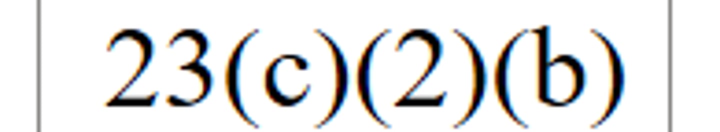 <p>23(c)(2)(b)</p>