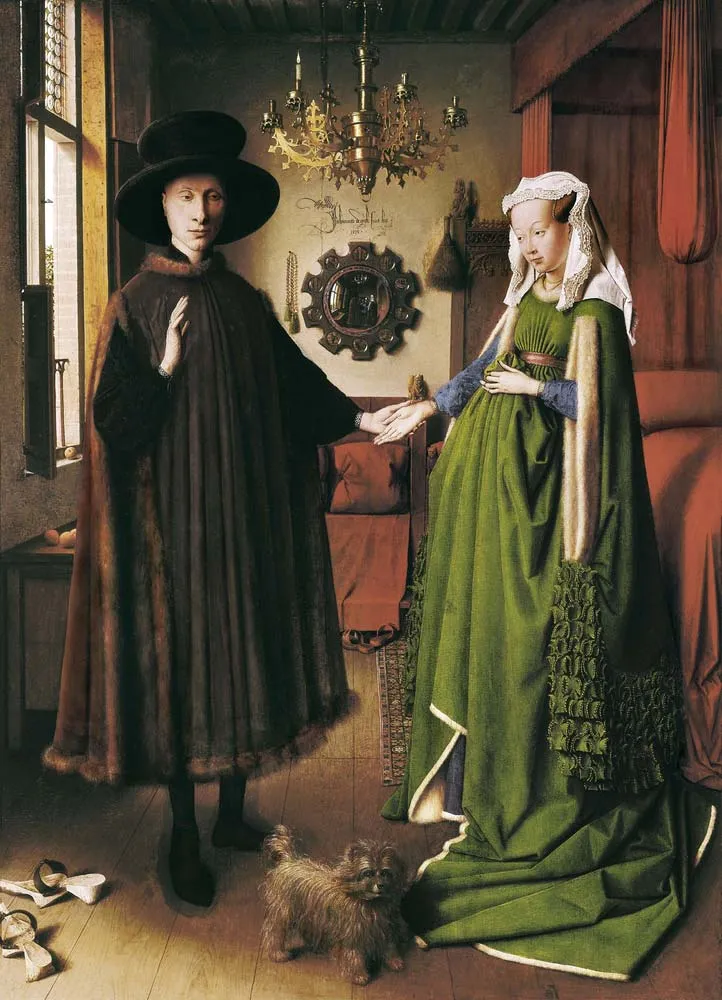 <p>Double Portrait of Giovanni Arnolfini and his Wife, northern renaissance</p>