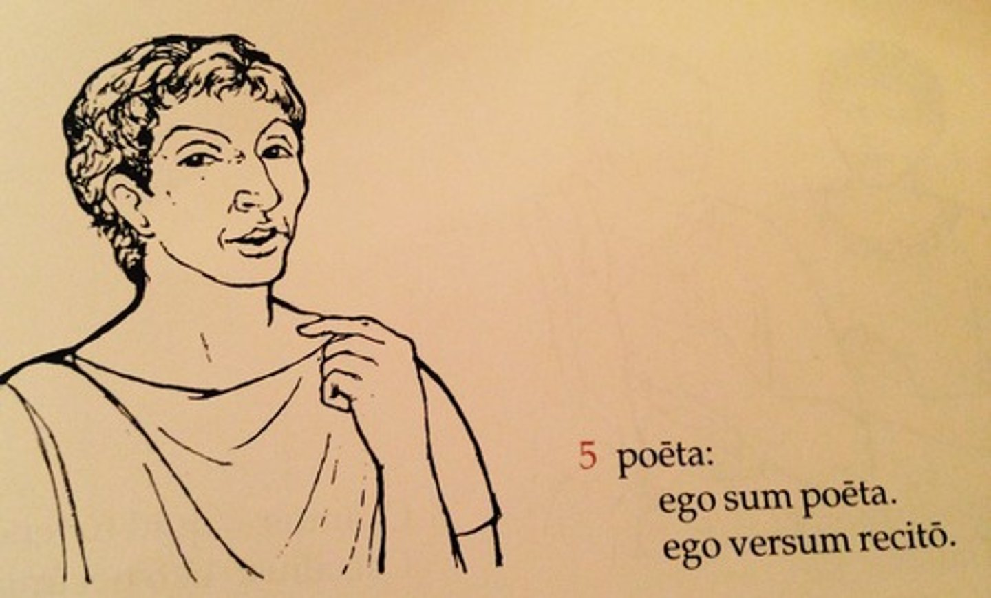 <p>I am a poet.</p><p>I am reciting a verse.</p>