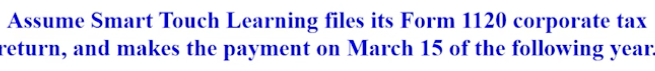 Income Tax payable ex, find the journal entry