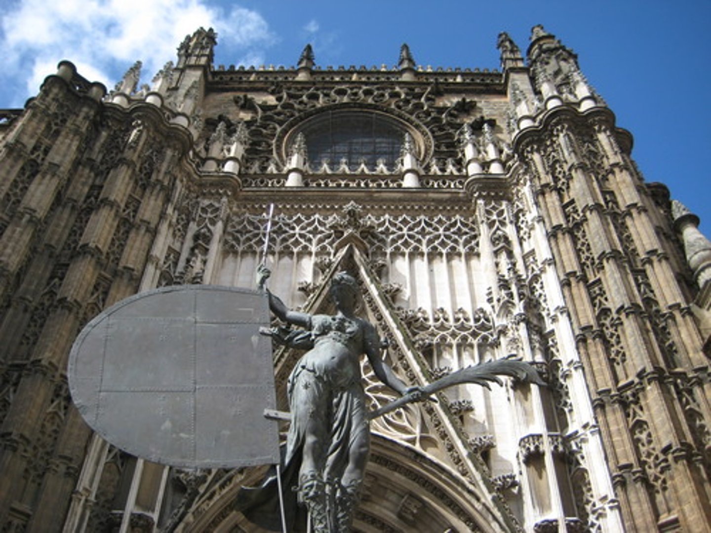 <p>of or in the style of architecture prevalent in western Europe in the 12th-16th centuries, characterized by pointed arches, rib vaults, and flying buttresses, together with large windows and elaborate tracery.</p>