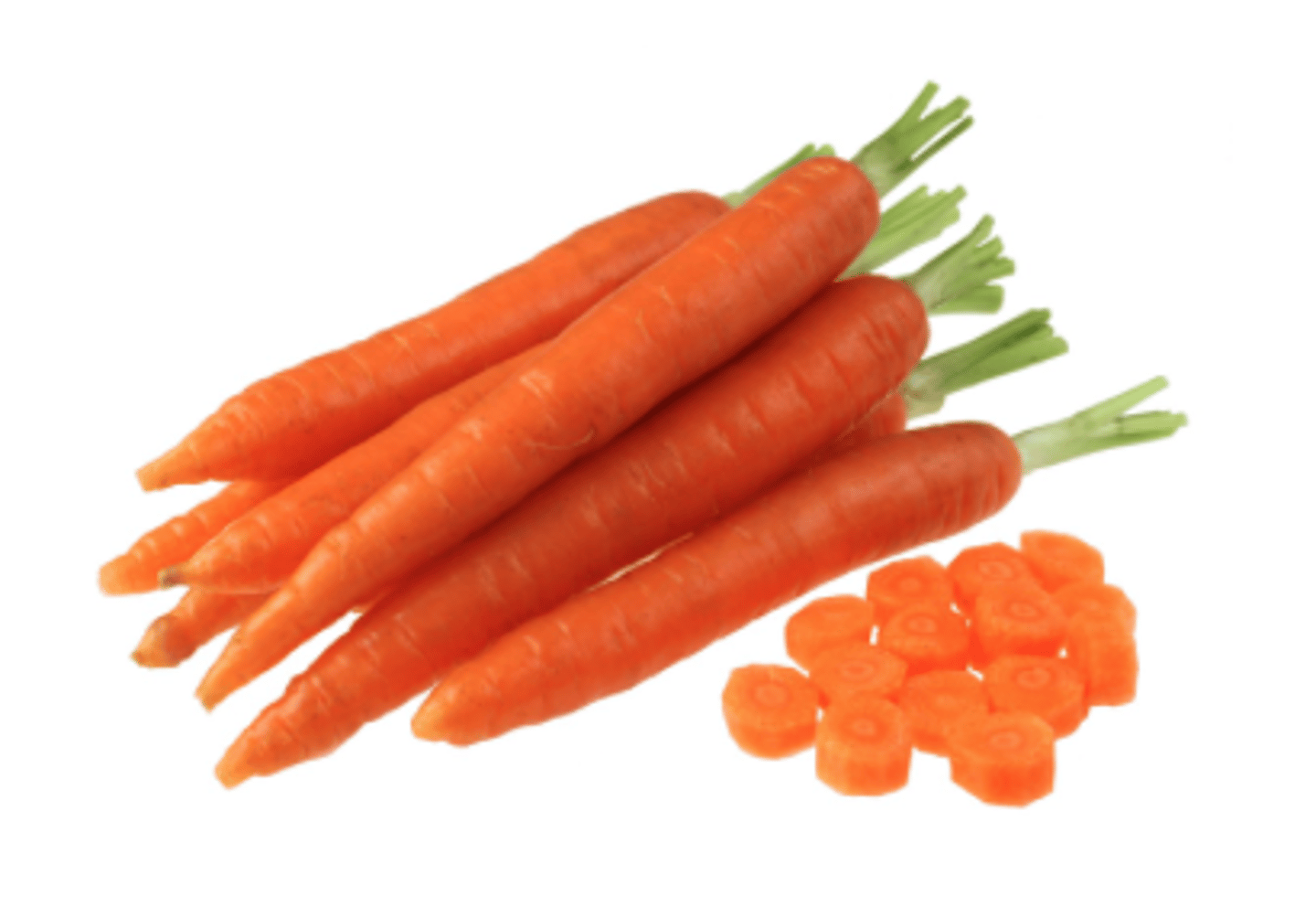 <p>the long orange root of a plant that is eaten as a vegetable</p>