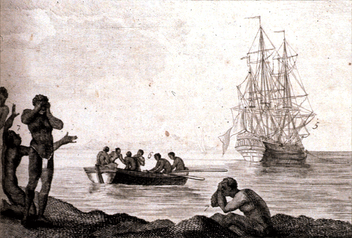 <p>(<span><span>Illustration from </span></span><em>The Trade of America Through </em><span><em><u><span>Marseille</span></u></em></span><em>,&nbsp;or Explanation of the King’s Decrees, Regulating the Trade Which Takes Place From Marseille to the French Islands of America</em><span><span>, Book Published in France, 1764)</span></span><br><br>The image could best be used to help illustrate which of the following about the transatlantic slave trade?</p><p>A.) Only a small minority of enslaved Africans were transported directly to mainland North America.</p><p>B.) The trade lasted for over 350 years, from the early 1500s to the mid-1800s.</p><p>C.) France was one of the top enslaving nations in the Atlantic world.</p><p>D.) African kingdoms played an important role in supplying enslaved persons for the transatlantic trade.</p>