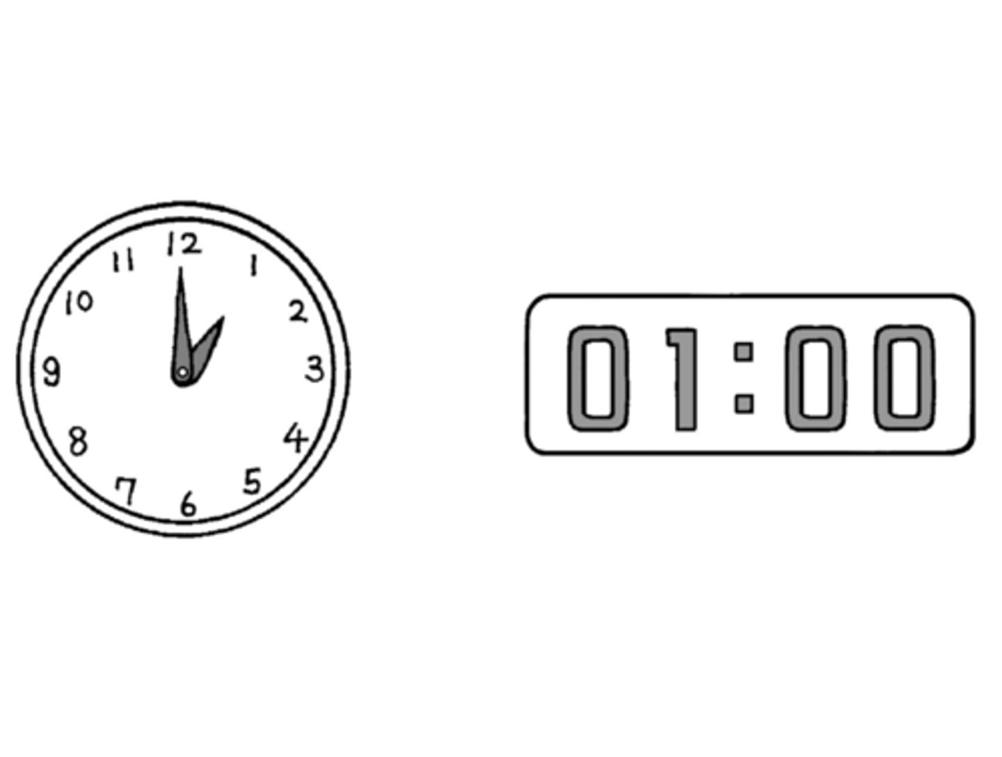 <p>one o' clock</p>