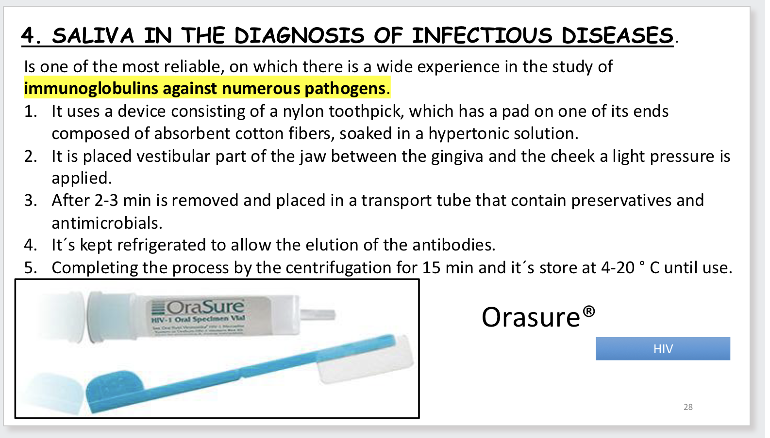 <p>Saliva In use for diagnosis of disease 3</p>