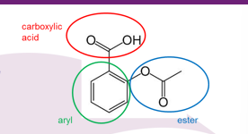<p>carboxylic acid - aryl - ester</p>