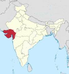 Region of western India famous for trade and manufacturing.