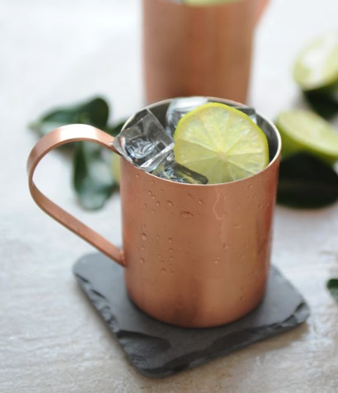 <p>Ingredients: <em>Smirnoff vodka, fresh squeezed lime, ginger beer, served in a copper cup</em></p><p>Garnish: lime wheel. No straw</p>