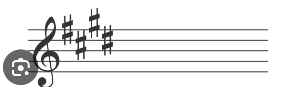 <p>4 sharps</p><p>F#, C#, G#, &amp; D#</p>