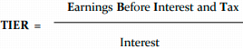 <p><strong>Time Interest Earned Ratio or Interest Coverage Ratio</strong></p>