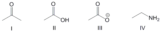 <p>Which of the following compounds is most basic. I, II, III, IV, none of these</p>