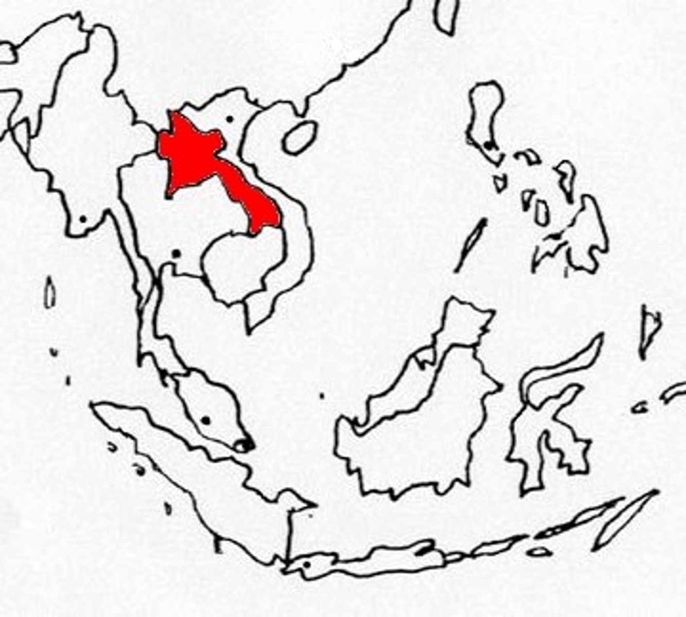 <p>Landlocked state in Southeast Asia</p>