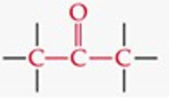 <p>Carbonyl group (C=O) bonded to two carbons.</p>