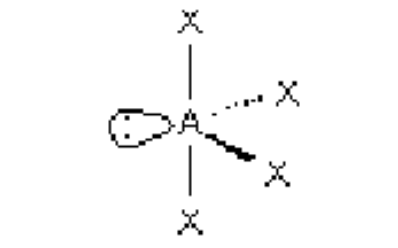 <p>see saw, 90<sup>o</sup> &amp; 120<sup>o</sup></p>