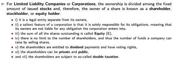 <p><span style="font-family: Calibri, sans-serif">Owners’ liability is limited to the amount they invested in the firm, they are not required to pay back debts of the firm</span></p>