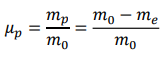 <p>It is the ratio of propellant mass to initial mass. A higher fraction allows more acceleration, but practically, it's limited due to structure and payload.</p>