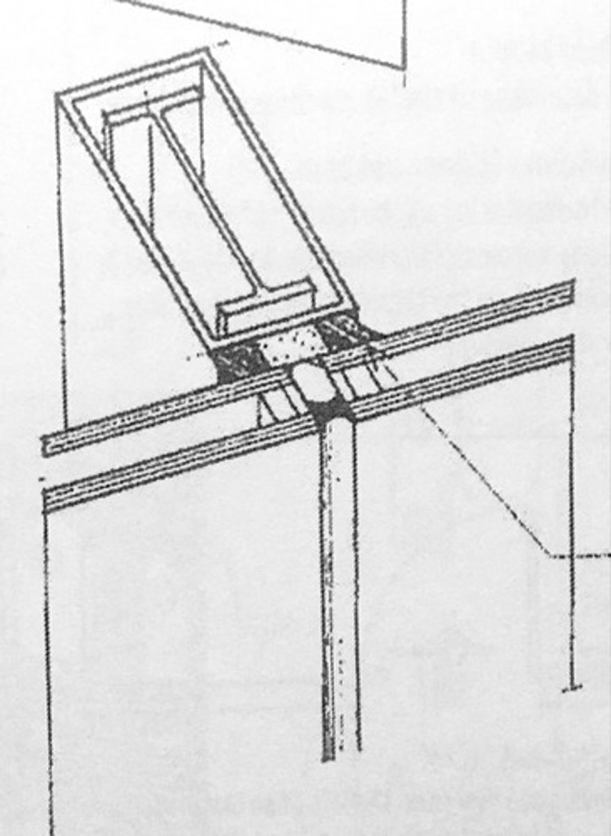 <p>A glazing system in which the framing members are set entirely behind the glass panes or units to form a flush exterior surface, the glass adhering to the framing with a structural silicone sealant.</p>