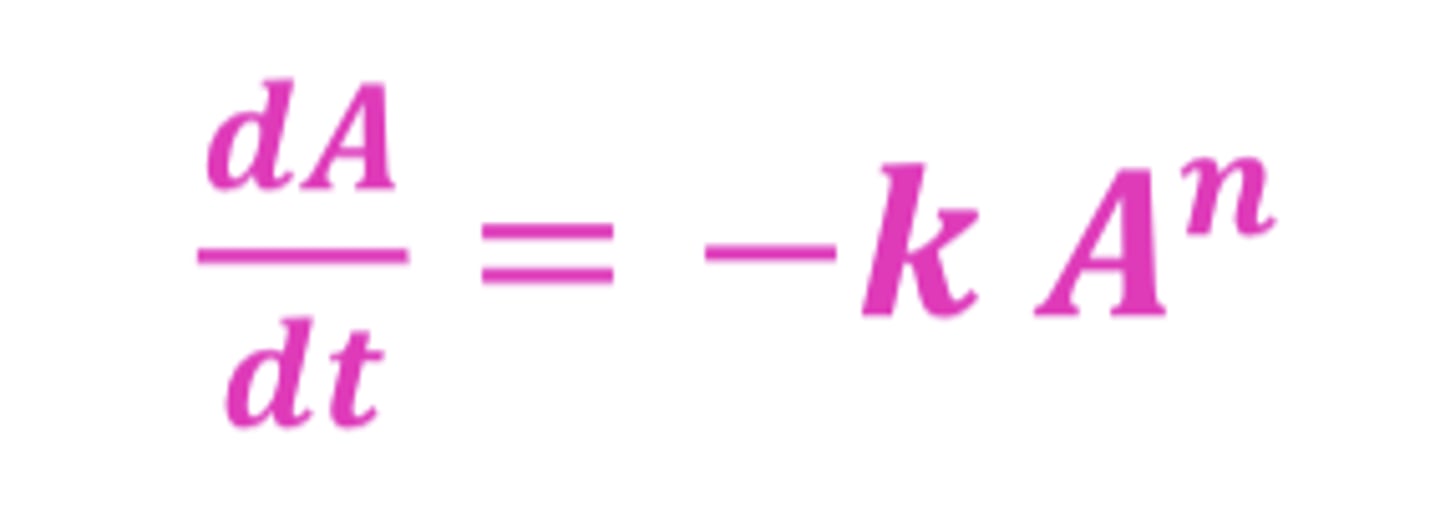 <p>the proportionality constant, a rate constant </p><p>- units are h^-1</p>