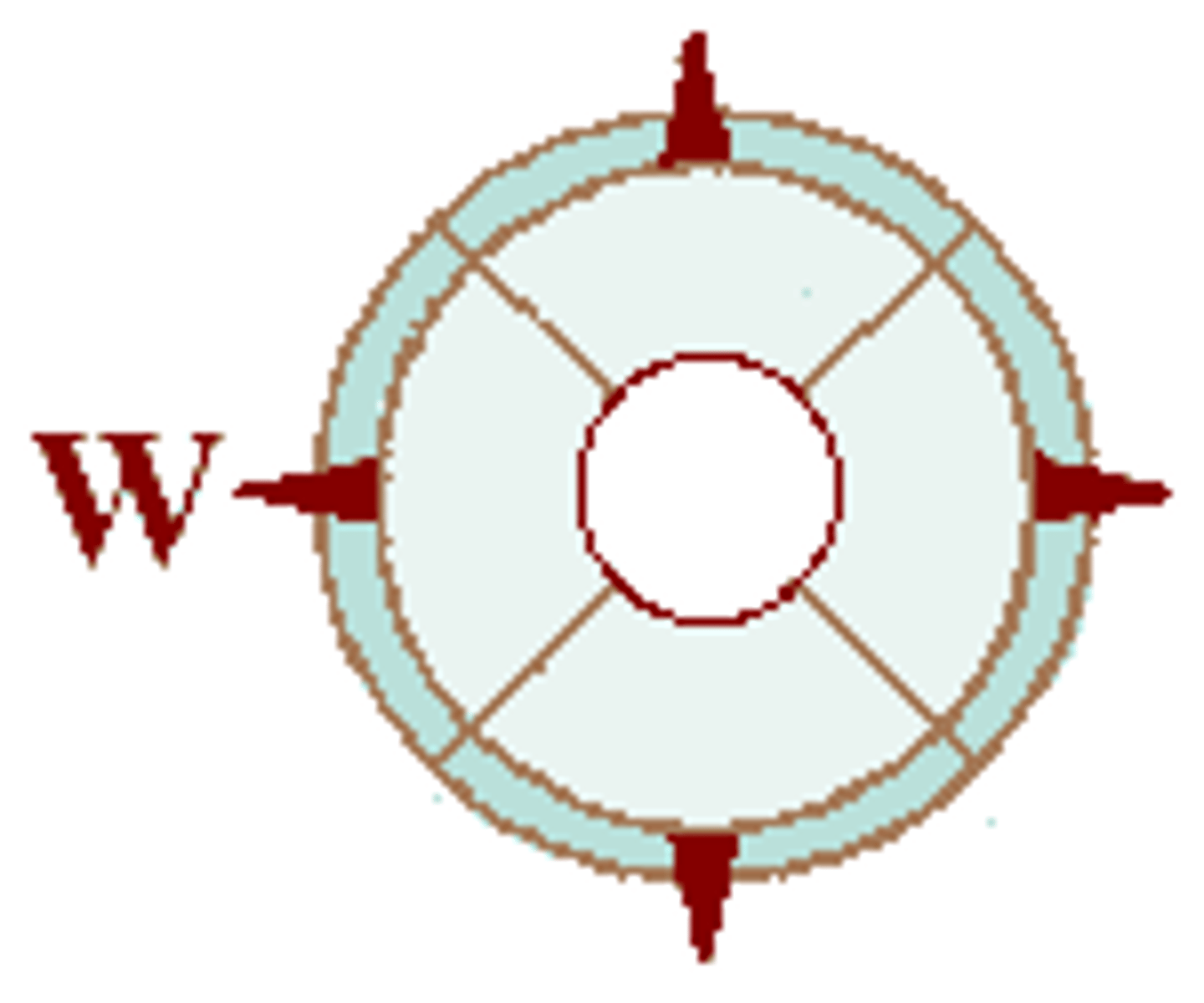 <p>phía tây</p>