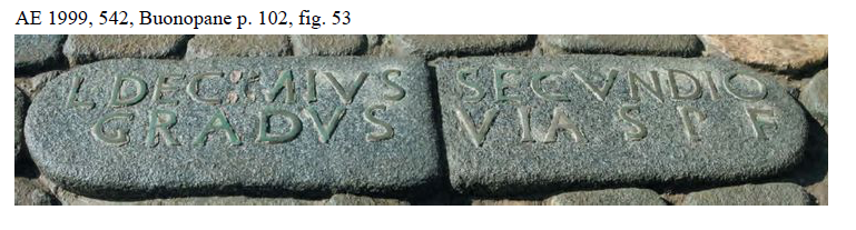 <p>AE 1999, 542, Buonopane p. 102, fig. 53</p>