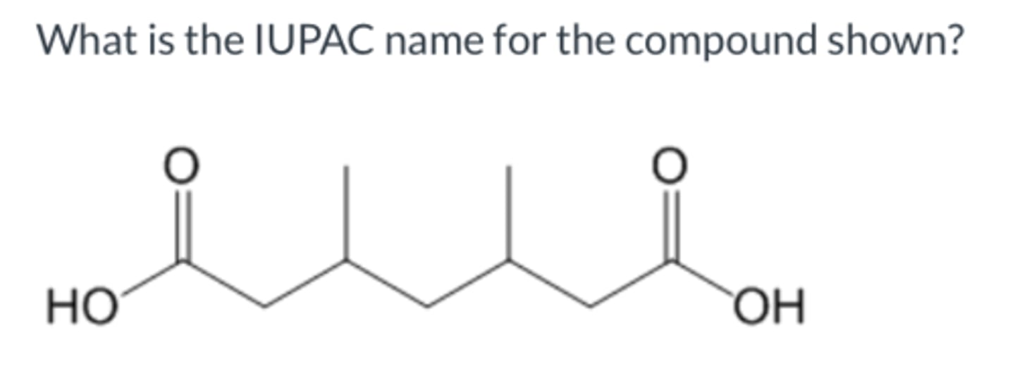 <p>What is the IUPAC name for the compound shown?</p>