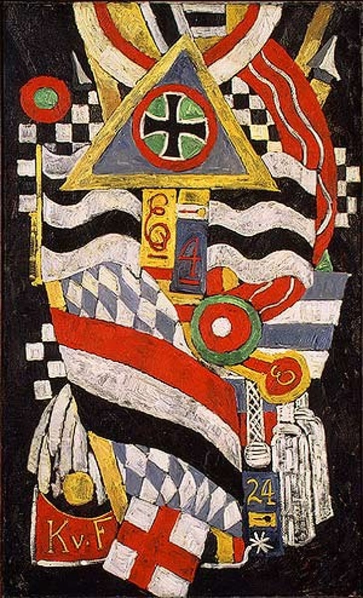 <p>Marsden Hartley, Portrait of a German Officer, 1914</p>