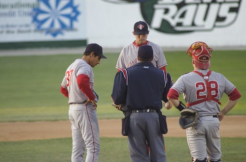 <p>(v) to stop short and refuse to go on; to refuse abruptly; to prevent from happening; (n) {in baseball} an illegal motion made by the pitcher</p><p>S block</p>