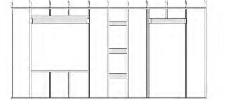 <p>Does this wall framing show the conventional / traditional practice or framing efficiency / advanced techniques?</p>