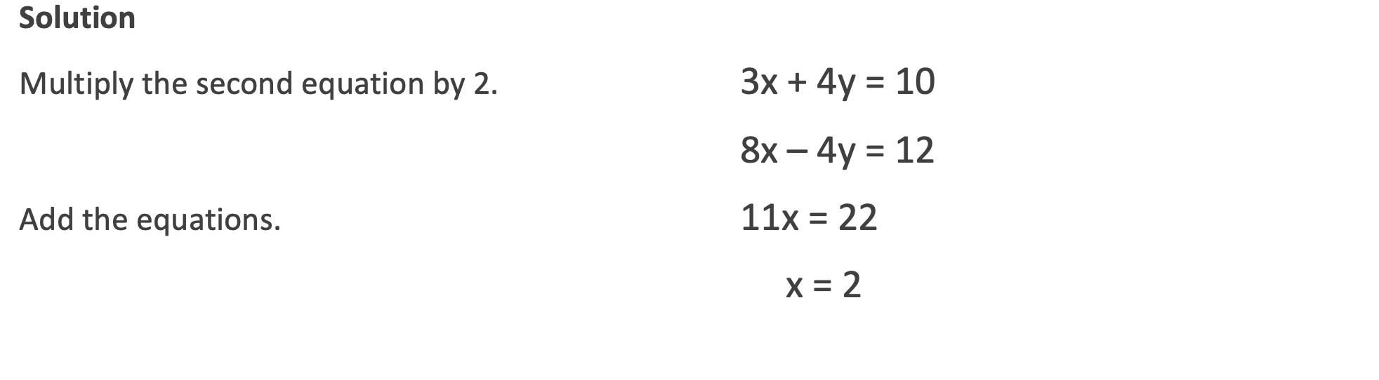 <p>Plug the x value into an equation to get the y </p>