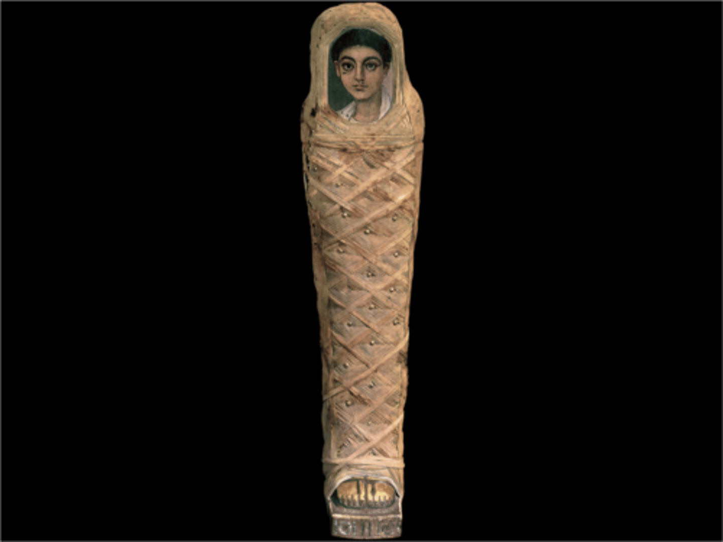 <p>EGYPT.</p><p>- Roman Period</p><p>- First Century</p><p>- Ancient technique</p><p>- Roman and Egyptian style coming together</p>