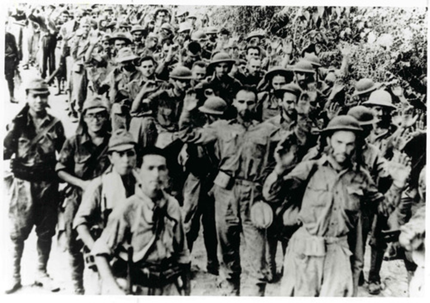 <p>A long trek across the Philippines that American and Filipino prisoners of war were forced to make by the Japanese in 1942. The Japanese forced 75,000 American and Filipino prisoners too march 65 miles w/ little food or water. About 100,000 prisoners died or were killed.</p>