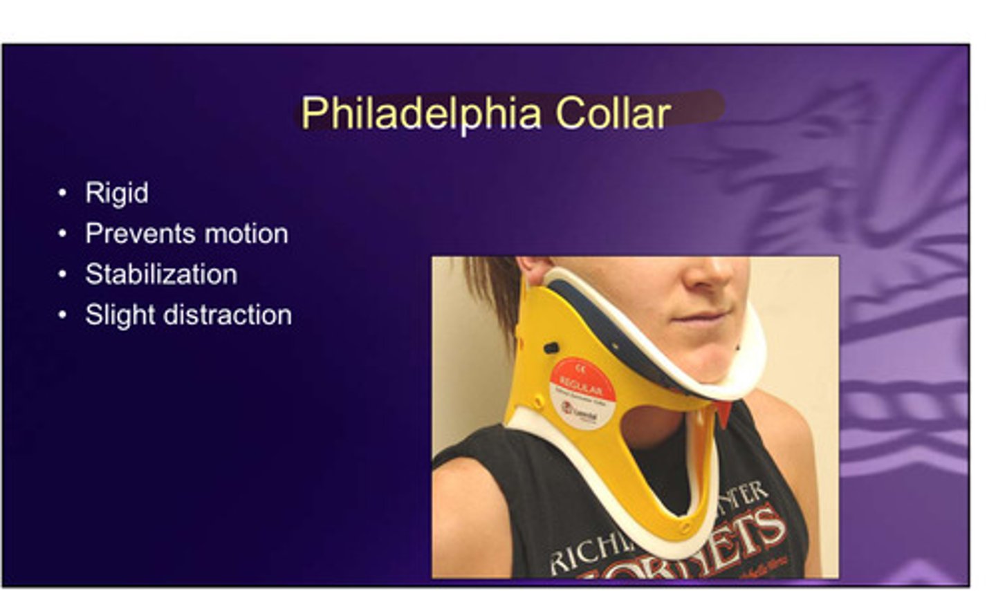 <p>Rigid</p><p>Prevent motion</p><p>Stabilization</p><p>Slight distraction</p>