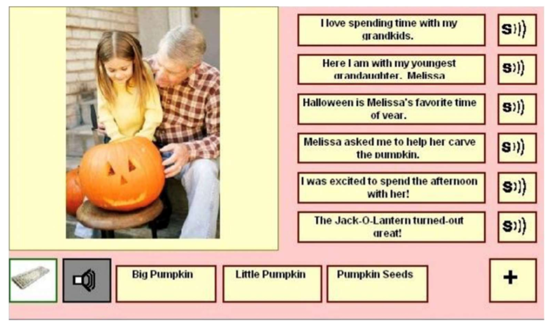<ul><li><p>integrated scenes, typically photographs, of meaningful and motivating events within an individual’s life</p></li><li><p>language concepts are represented by “hotspots” in the scene</p></li><li><p>beneficial for both beginning communicators with developmental disabilities and adults with acquired conditions (ex: an adult with severe Broca’s aphasia)</p></li></ul><p></p>