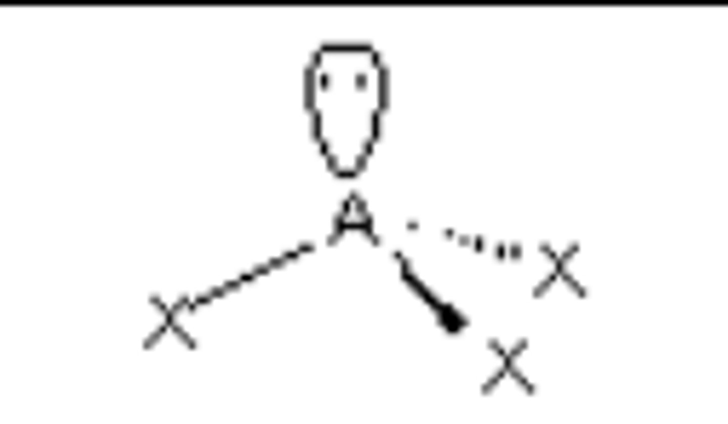 <p>Bent; electron geometry: trigonal planar; 120°; sp²</p>