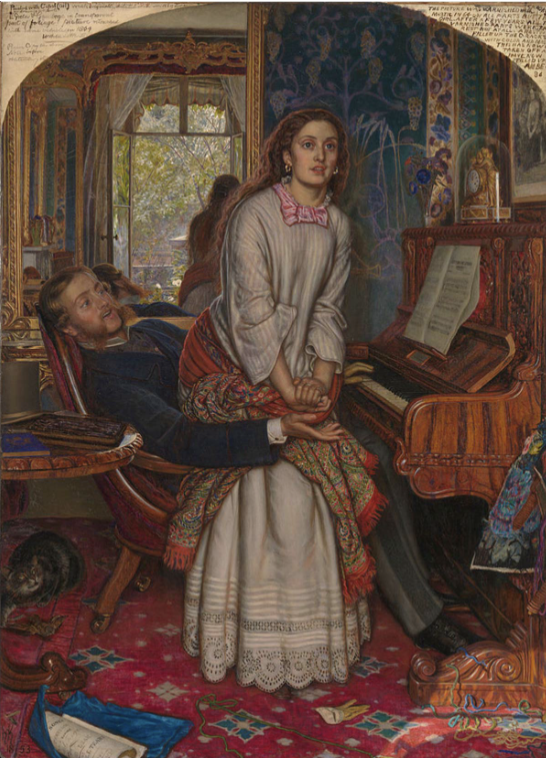 <p>Awakening Conscience. William Holman Hunt 1853</p>