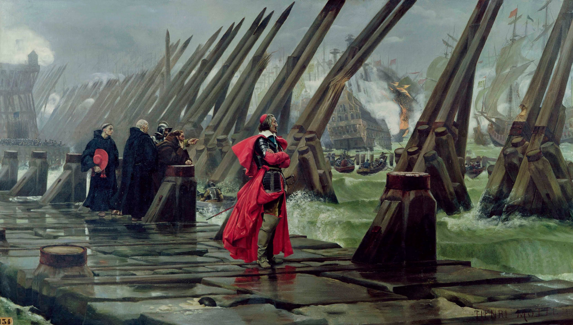 <p>Cardinal Richelieu sieges La Rochelle, Dutch Golden Age; Baroque art flourishes</p>